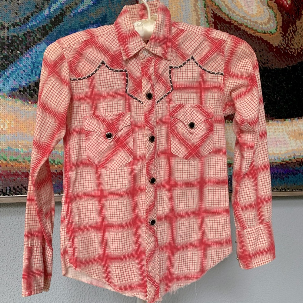 Authentic cowboy shirt with octagon snaps